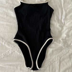 Aerie Black and White One Piece